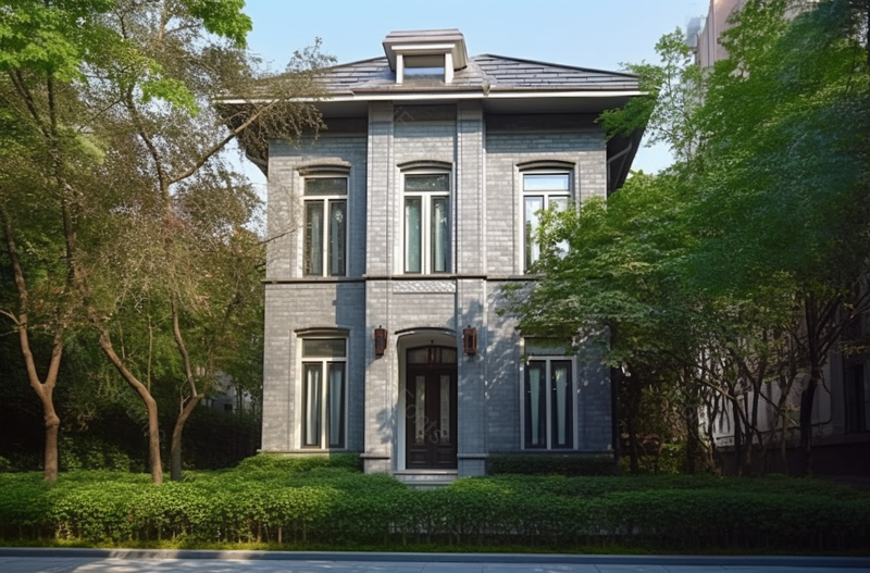 南京颐和公馆区第十二片区的民国别墅和庭院园林建筑实拍摄影,高清,摄影图,摄影图片,图片大全,摄影图免费下载